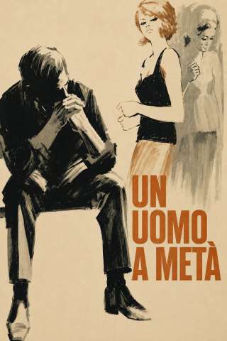 Un uomo a metà B/N